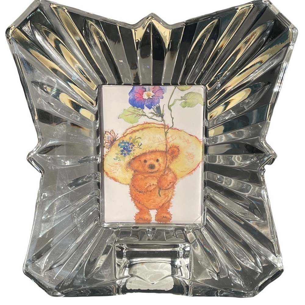 Vintage Crystal Mikasa Japan Picture Frame Royal Suite